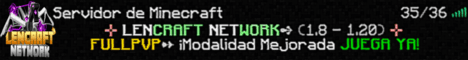 Lencraft Network banner Lencraft Network Minecraft server banner