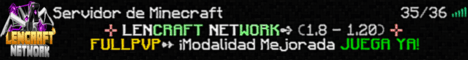 Lencraft Network banner Lencraft Network Minecraft server banner