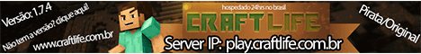 Craft Life - Survival banner Craft Life - Survival Minecraft server banner