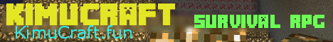 Kimucraft banner Kimucraft Minecraft server banner