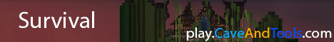 Cave & Tools banner Cave & Tools Minecraft server banner