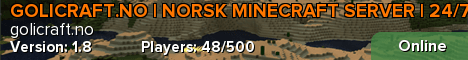 Golicraft.no banner Golicraft.no Minecraft server banner