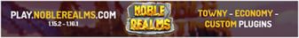 NobleRealms banner NobleRealms Minecraft server banner