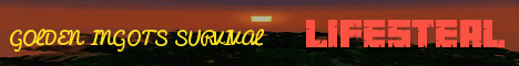 Gold Ingots Survival banner Gold Ingots Survival Minecraft server banner