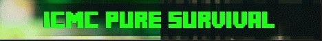 ICMC Pure Survival banner ICMC Pure Survival Minecraft server banner