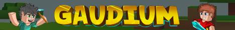 Gaudium banner Gaudium Minecraft server banner