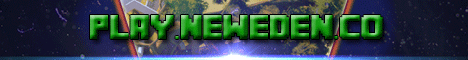 New Eden banner New Eden Minecraft server banner