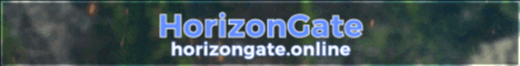 Horizongate network banner Horizongate network Minecraft server banner
