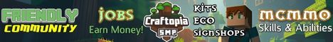CraftopiaSMP banner CraftopiaSMP Minecraft server banner