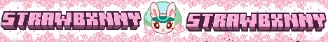 strawbxnny banner strawbxnny Minecraft server banner