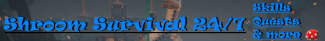 Shroom Survival banner Shroom Survival Minecraft server banner