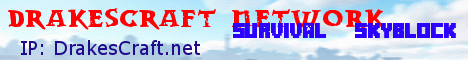 Drakes banner Drakes Minecraft server banner