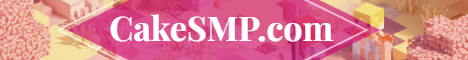 Cake SMP banner Cake SMP Minecraft server banner