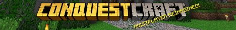 ConquestCraft banner ConquestCraft Minecraft server banner