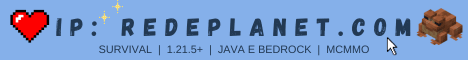 Rede Planet banner Rede Planet Minecraft server banner