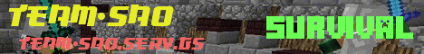 Team_SAO banner Team_SAO Minecraft server banner