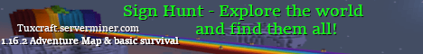 TuxCraft banner TuxCraft Minecraft server banner