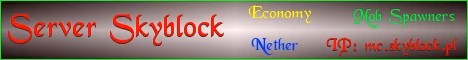 Skyblock banner Skyblock Minecraft server banner