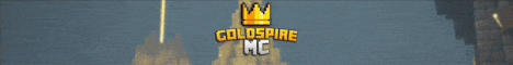 GoldspireMC banner GoldspireMC Minecraft server banner