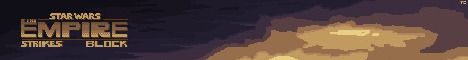 The Empire Strikes Block banner The Empire Strikes Block Minecraft server banner