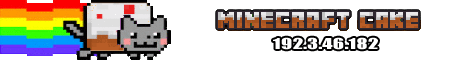 The Cake banner The Cake Minecraft server banner
