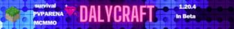 Dalycraft banner Dalycraft Minecraft server banner