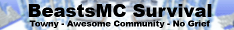 BeastsmC Survival banner BeastsmC Survival Minecraft server banner