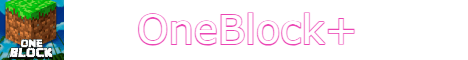 OneBlock banner OneBlock Minecraft server banner