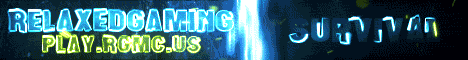 RelaxedGamingMC banner RelaxedGamingMC Minecraft server banner
