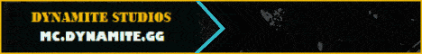Dynamite Studios banner Dynamite Studios Minecraft server banner