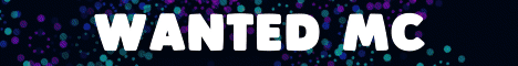 WantedMC banner WantedMC Minecraft server banner