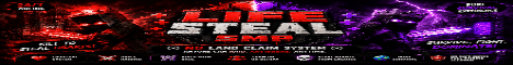 Op life steal banner Op life steal Minecraft server banner