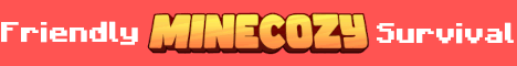 MineCozy banner MineCozy Minecraft server banner