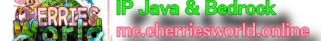 CherriesWorld banner CherriesWorld Minecraft server banner
