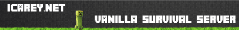 iCarey.net Survival banner iCarey.net Survival Minecraft server banner