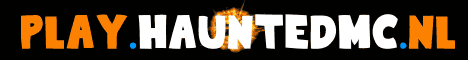 HauntedMC banner HauntedMC Minecraft server banner