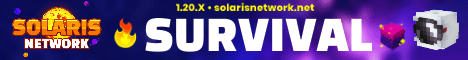 Solaris Network banner Solaris Network Minecraft server banner