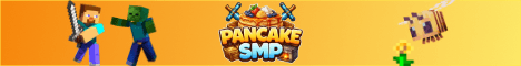 Pancake SMP banner Pancake SMP Minecraft server banner