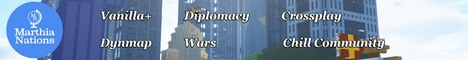 Marthia Nations banner Marthia Nations Minecraft server banner