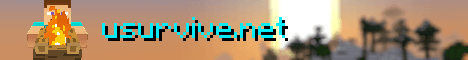 uSurvive banner uSurvive Minecraft server banner