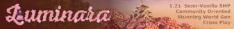 Luminara banner Luminara Minecraft server banner