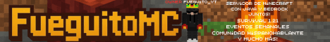 FueguitoMc banner FueguitoMc Minecraft server banner