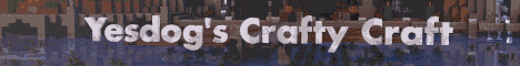 Yesdogs Crafty Craft banner Yesdogs Crafty Craft Minecraft server banner