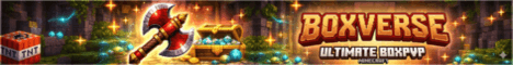 Boxverse PVP banner Boxverse PVP Minecraft server banner