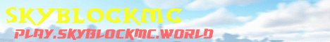 SkyblockMC banner SkyblockMC Minecraft server banner