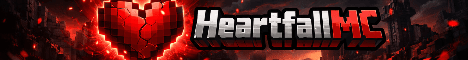 HeartfallMC banner HeartfallMC Minecraft server banner