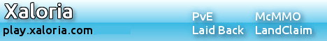 Xaloria banner Xaloria Minecraft server banner