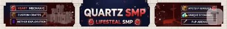 Quartz SMP banner Quartz SMP Minecraft server banner