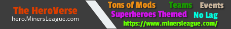 The HeroVerse banner The HeroVerse Minecraft server banner
