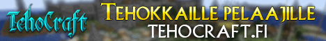 TehoCraft banner TehoCraft Minecraft server banner